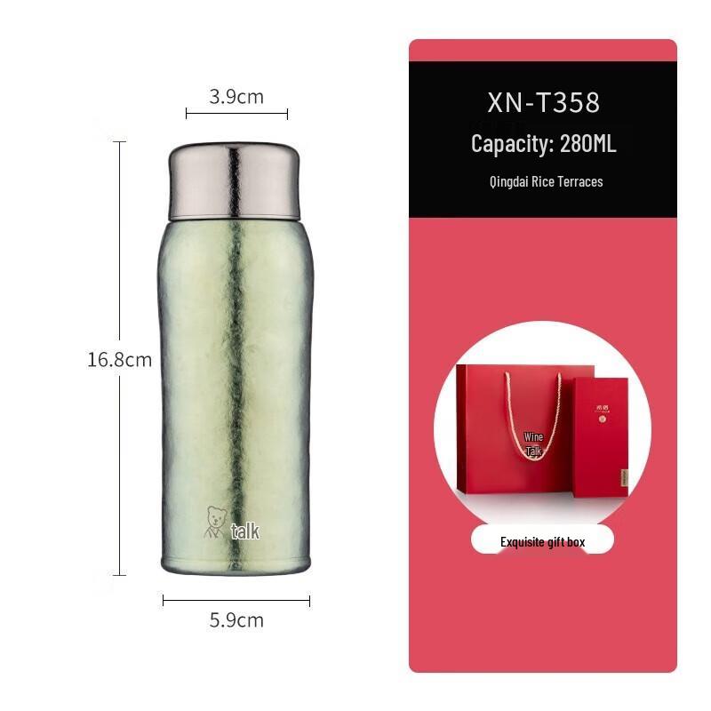 HEENOOR Women s Pure Titanium Insulated Water Bottle