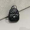 Zaino in morbida pelle a rombi di nicchia di alta qualità per donna, nuovo alla moda, versatile, piccolo, borsa a tracolla da viaggio