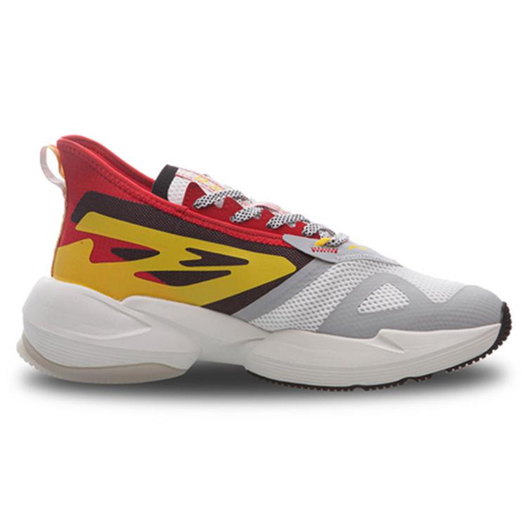 Li Ning Exceed Cushioning Slip Resistant Abrasion Resistant Low top Running Shoes Men's Vermilion AGLQ029-1