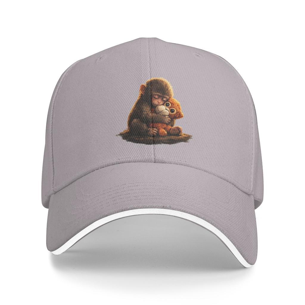 Cute Baby Monkey Punch Viral Zoo Japan Design Sun Baseball Cap  Summer Y2k Hip Hop Hats For Men Hunting Camping Baseball Caps