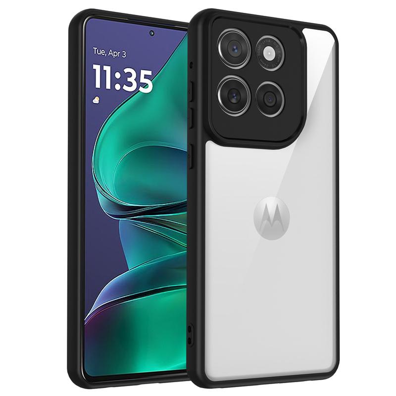 For Motorola Edge 60 Stylus Case Plating Silicone Bumper Shockproof Clear Back Cover Hard Phone Case for Motorola Edge 60 Stylus