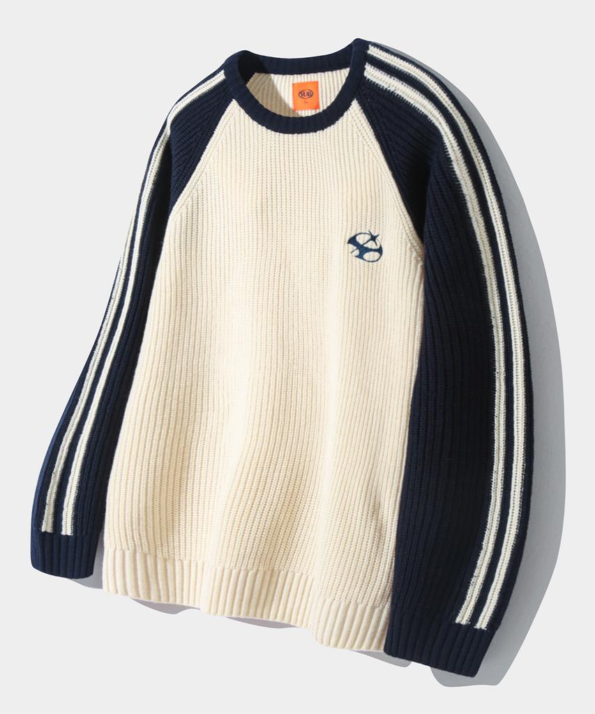 Dimiteulibeullaeg Vlad Raglan Track Sweatshirt Knit_Navy