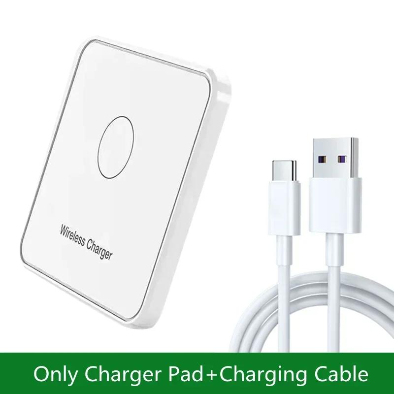 30W Wireless Charger Pad Stand Desktop Ultra-thin Mobile Phone Fast Charging Dock Station For iPhone 15 14 13 12 Samsung Xiaomi