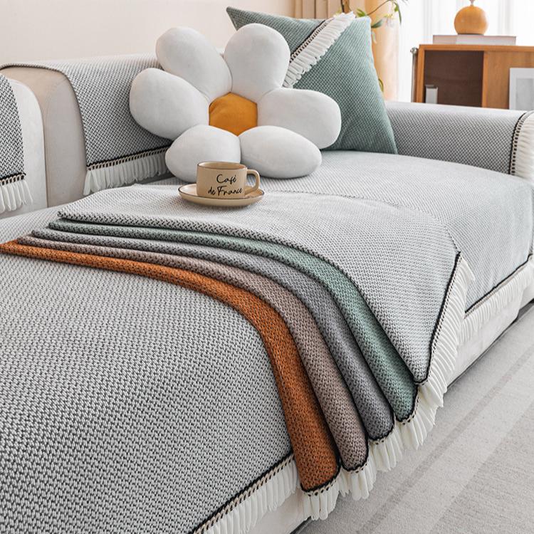 The New Chenier Sofa Cushion Is Universal In All Seasons, Light Luxury, High-end Non-slip Seat Cushion Cover, Cloth Towel.