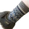 Nordic Retro Socks Medium Socks Wool Pile Socks Diamond Lattice Love Thickened Warm Socks