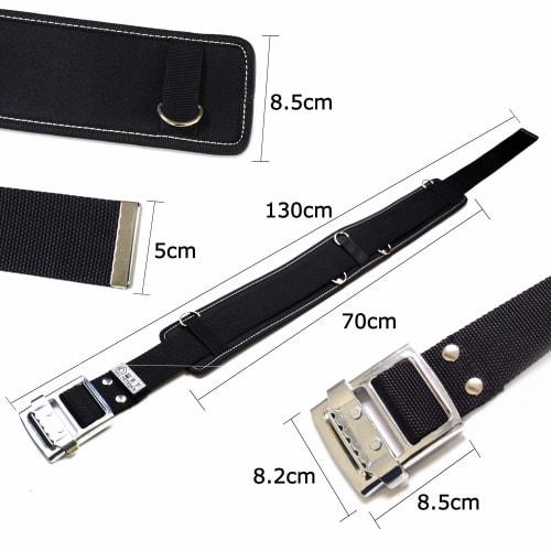 Waist Support Belt, Work Belt, Support Belt, Lumbar Support Belt, Waist Belt for Work, for Waist Bags, Slide Buckle Type, Durable, Lightweight