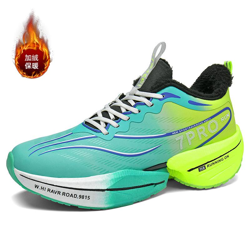 

Кроссовки пара амортизация отскок легкие теплые с начесом утолщенные повседневные спортивные туфли зима новые кроссовки мужские 45