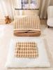 Houndstooth Dog Bed for Large Dogs & Cats - Autumn/Winter Deep Sleep Bed