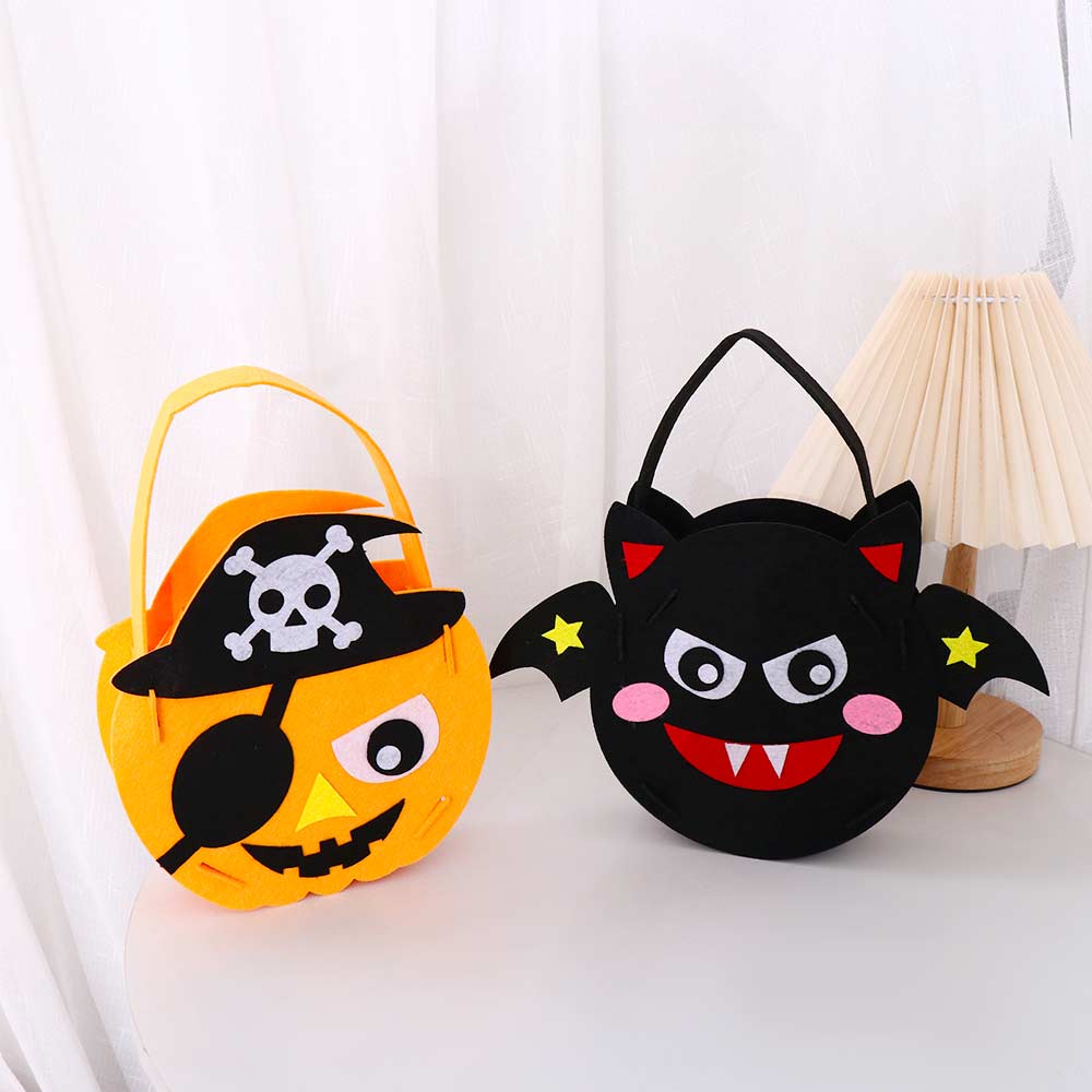 Children's Toys Tote Bag DIY Material Halloween Bag Gift Basket Storage Bucket Halloween Candy Bag