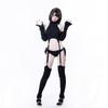 Virginity Killing Sweater Lolita Knit Sweater Sexy High Neck Fashion Funny Cosplay Clothes Costume Dumpling Girl Costume Event Tops Arm Cover High