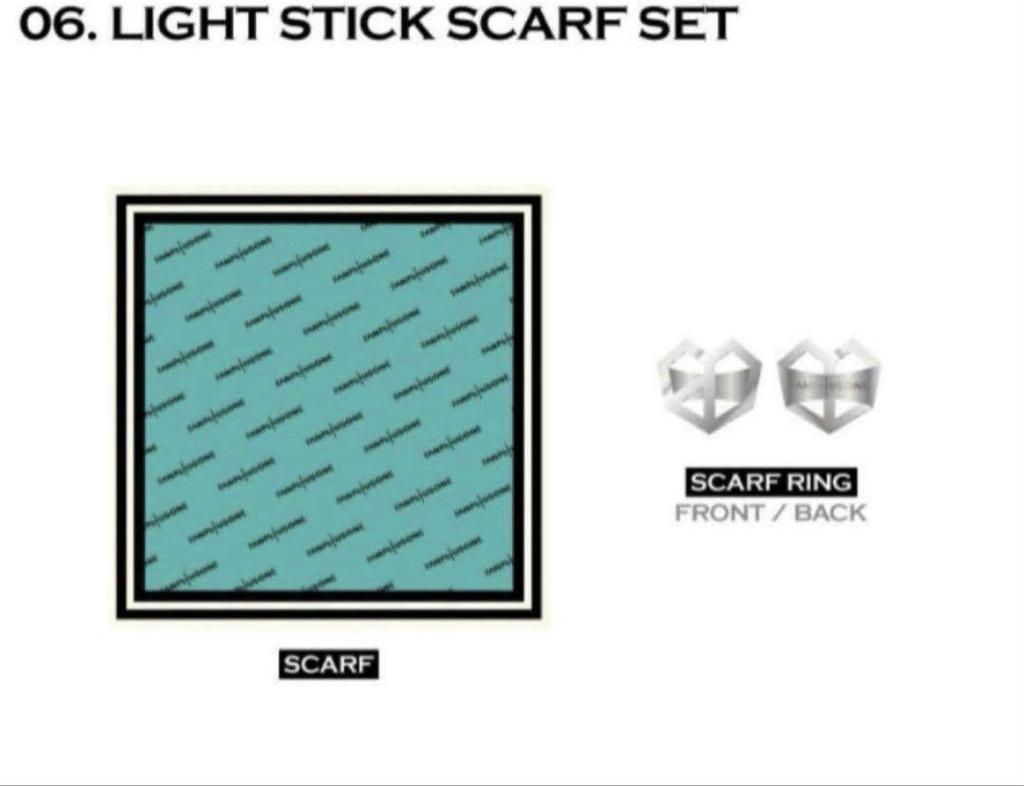[USED] G-DRAGON Lightstick Scarf Ring Set Seoul Kong Jiyong