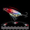 2pcs Luya Iron Plate Sea Fishing Metal Bionic Bait  Double Hooks Luminous Fake Bait
