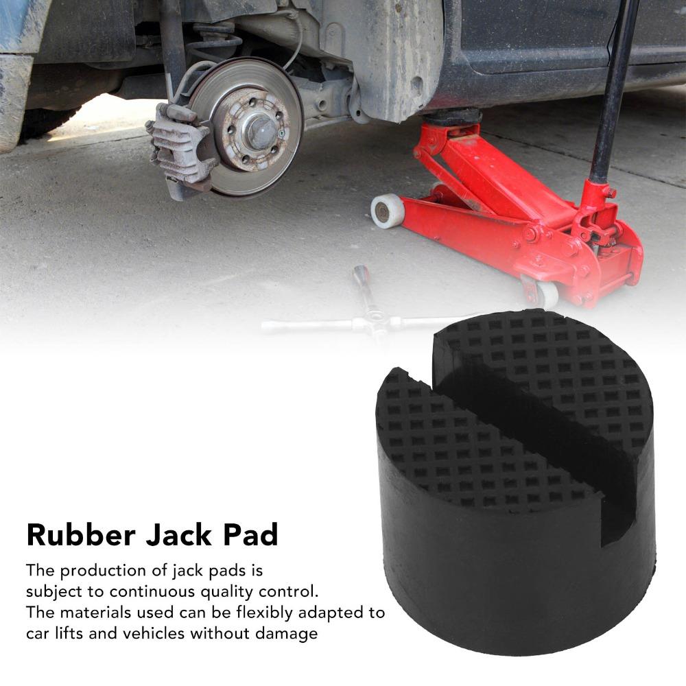 2pcs Slotted Design Jack Pad Adapter Anti-Slip Surface Vehicle Lift Adapter Vehicle Maintenance