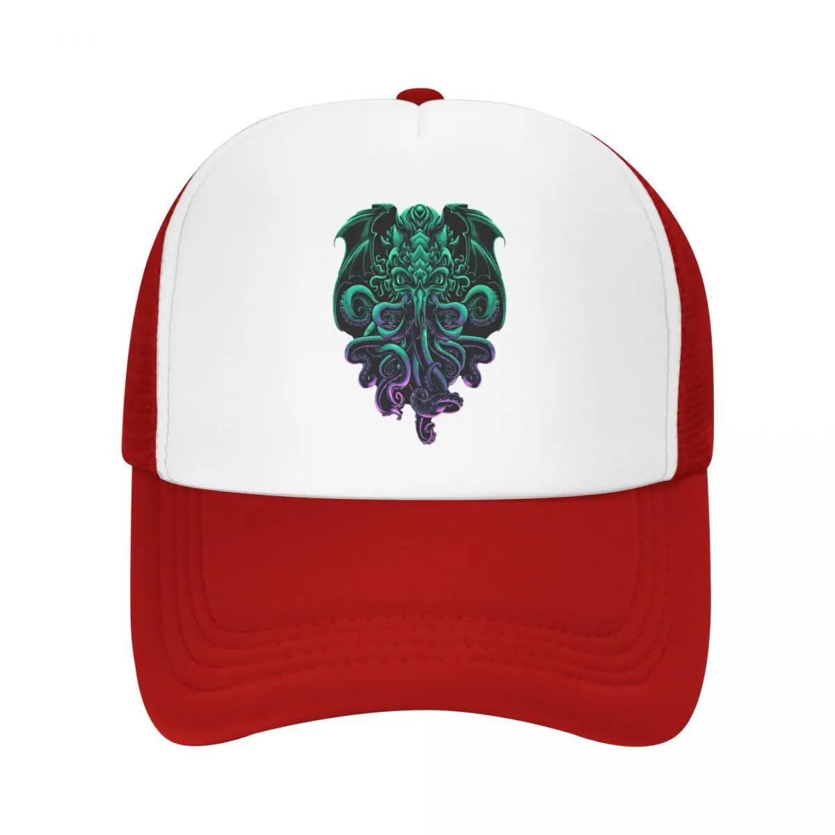 Custom Cthulhu Baseball Cap Unisex Women Breathable The Old God of Rlyeh Trucker Hat Sports Snapback Caps One Size