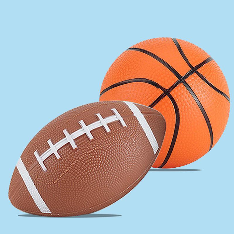 Mini Inflatable Balloon Football Rugby Elastic Indoor And Outdoor Sports Training Props Students Team Game Teaching Ball TMZ