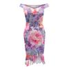 Women's Sexy Loose Plain Off Shoulder Open Back Slit Ruffle Back Zipper Midi Dress Party Dress Cocktail Dresses