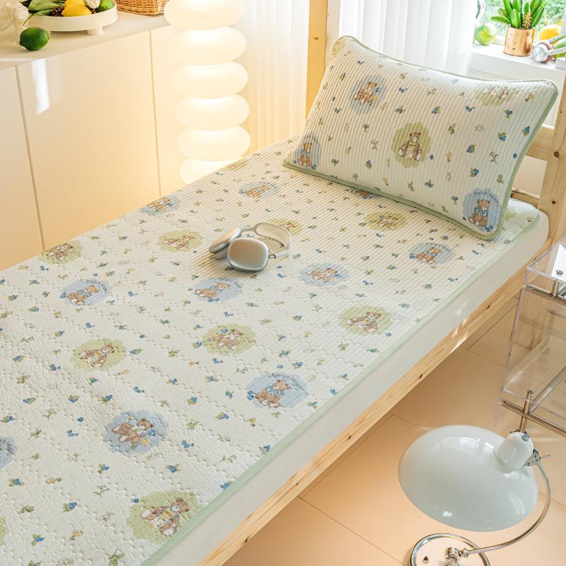 (Student Season) Small Fresh Printed Cotton Bed Cover Student Bed Cover