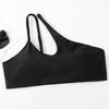 Women's One-Shoulder Solid Color Sexy Two-Piece Bikini Swimsuit
