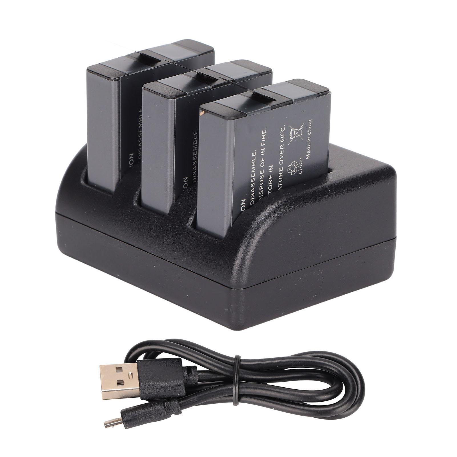 

Зарядное устройство для аккумулятора камеры, безопасная 3-канальная USB-станция для зарядки аккумулятора спортивной камеры для AHDBT 501 601