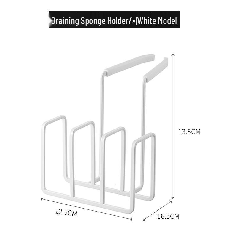 Japanese-Style Sponge and Dish Rack - No-Drill Kitchen Organizer