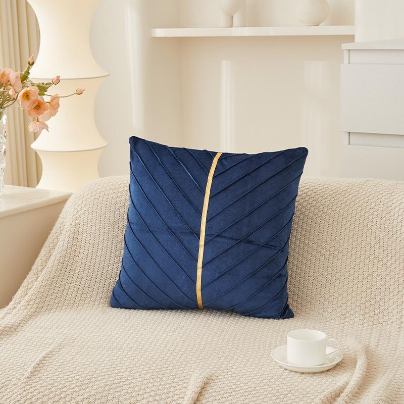 Elegant Sofa Pillowcase Party Atmosphere Pillow Cover Velvet Pillow Cover  for Room Sofa Decor Soft Solid Dyed for Bed