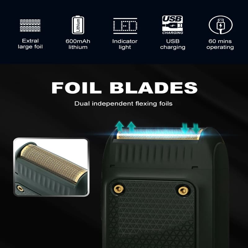 New Safe Portable Mini Electric Shaver Men's Reciprocating Rechargeable Portable Household Shaver Hair Trimming Rechargeable Dual-purpose