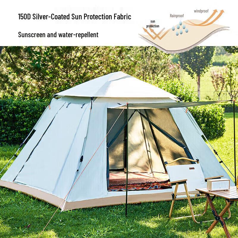 ShangKaoJia Automatic Quick-Open Outdoor Camping Tent 4-5 Person