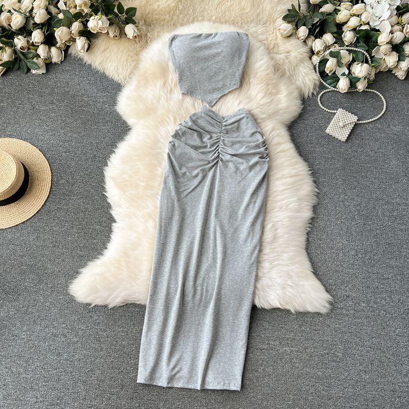 Fashion Sexy Wind Easiest for Match Ruched Silm Fashionable Tube Top