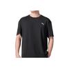 Puma Solid Color Fashion Training Fitness Comfortable Breathable Round Neck Short Sleeve T-Shirt Unisex Tops Black 682915-01