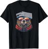 Bear with Cheese Grater Hat and Sunglasses Sunset Unisex T-Shirt