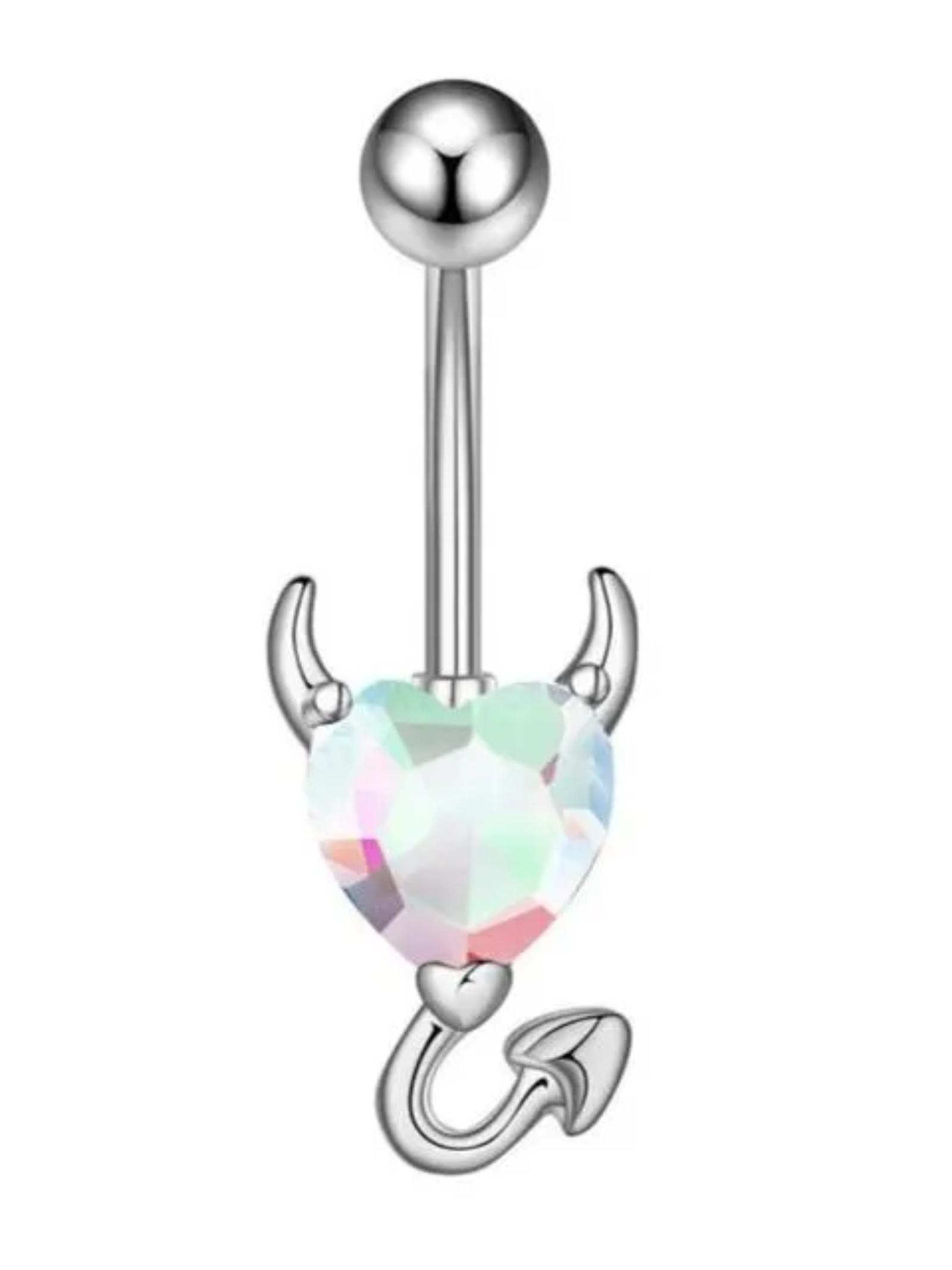 

Кольцо для пирсинга пупка из нержавеющей стали с циркониевыми штангами для пирсинга пупка