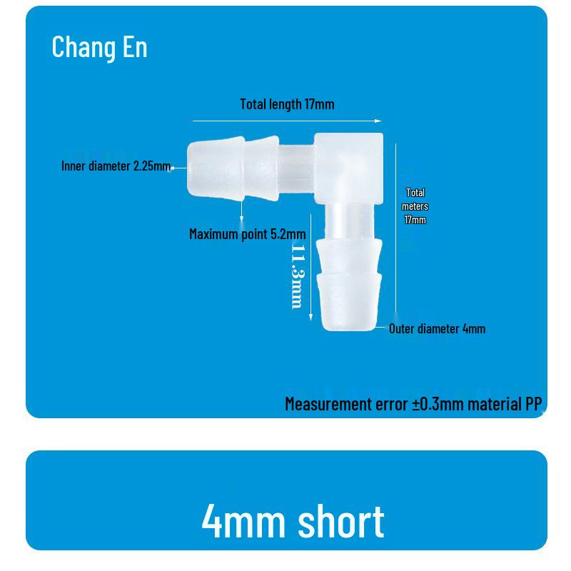 Plastic 90° Hose Connector Elbow Barb