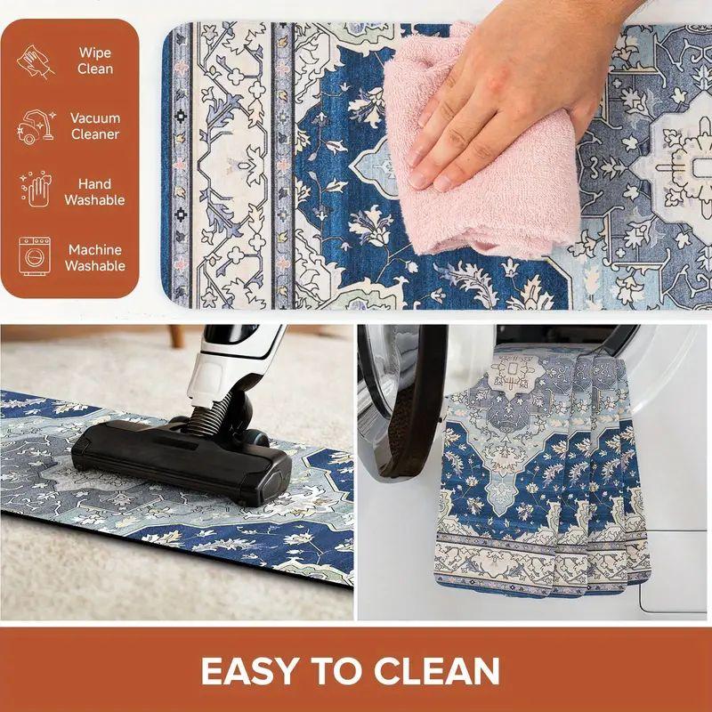 4/7/10/15pcs Bohemian Stair Treads Reusable Rubber Indoor Safety Mats for Pets Children Elderly Non-Slip Stair Carpet