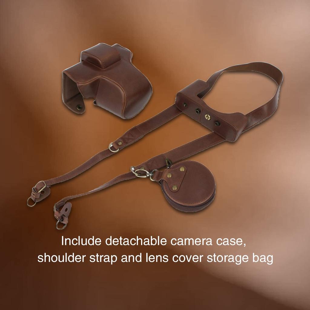 Rieibi Nikon ZFC ZFC Protective Case for Mirrorless ZFC Camera ZFC Handmade PU Leather Camera Protective Case with Included Interchangeable Tripod