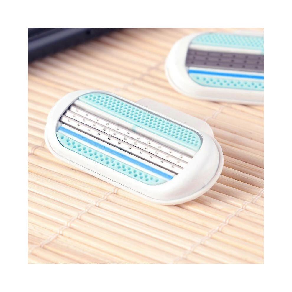 (20 pcs) Lady Straight Manual Replaceable Cosmetic Trim Hair Remover Accessories Portable Beauty Tools Safety Razors Shaver Blades