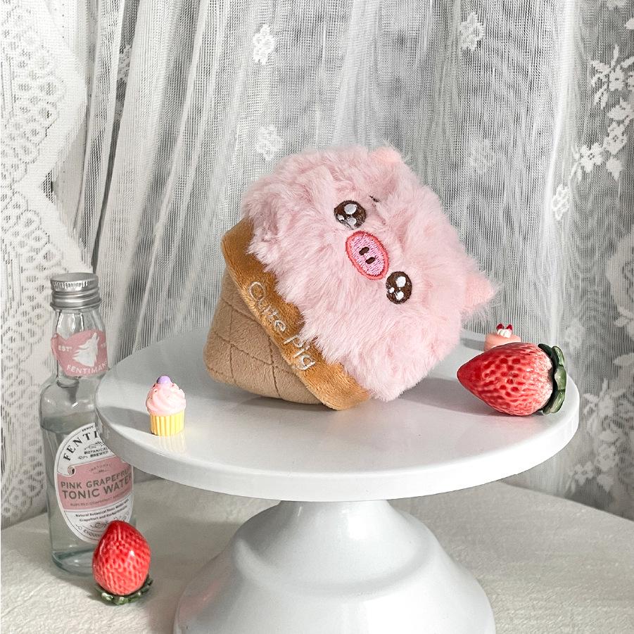 Creative Food Plush Pendant: Cake, Baguette, Croissant Doll - Fun Graduation Gift