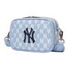 MLB Monogram Collection Polyester Combo Bag, Camera Bag, Crossbody Bag, Shoulder Bag Unisex Haze Blue White Casual