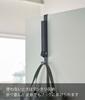 Yamazaki (Yamazaki) Foldable Door Hanger, Black, Approx. W2 x D7-20.5 x H23.5cm (When in Use), Tower Design, Easy to Set Up and Store Away, Product