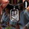 Custom 3D Laser Engraved Crystal Pendant: Portrait & Pet Design Gift