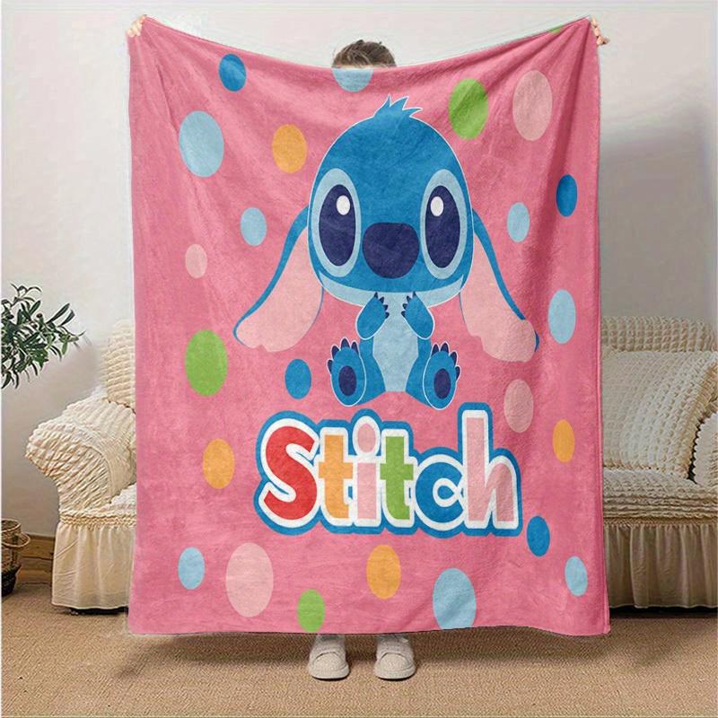 1pc. Cute Stitch Print Blanket, Perfect for Home, Office, Outdoor Use & Gift Idea