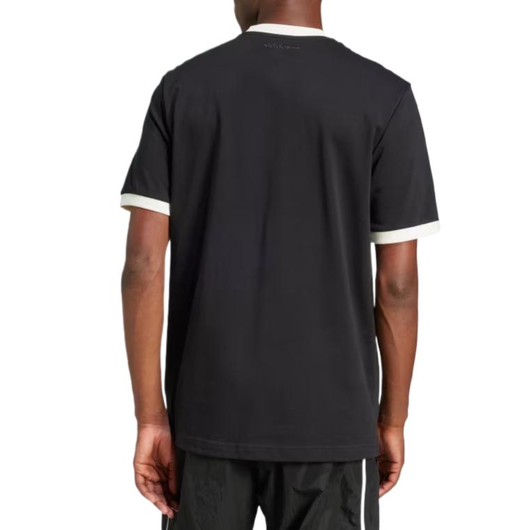adidas Originální Pohodlné Ležérní Tričko s Krátkým Rukávem s Potiskem Loga Pánské Topy Černé JC8372