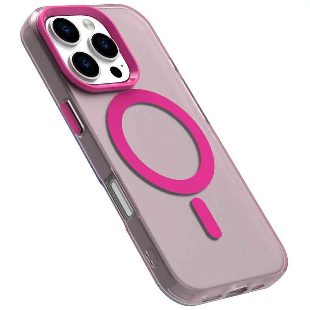 Candy Series For iPhone 16 Pro Case Compatible with MagSafe PC+TPU+PET Anti-Drop Phone Cover