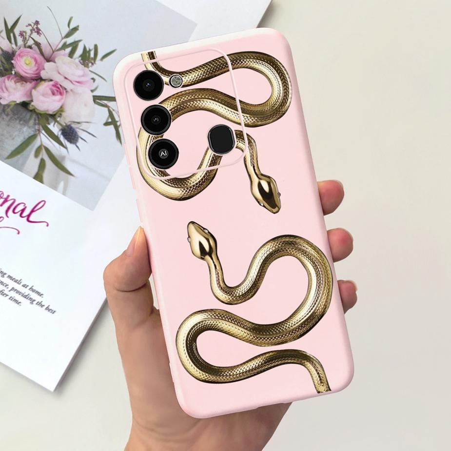 For Tecno Spark 8C Case KG5k KG5j KG5n Stylish Candy Painted Cover Soft Silicone Phone Case For Tecno Spark Go 2022 Spark8C Bags