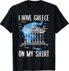 Ich habe Griechenland auf meinem T-Shirt Lustige Karte Antikes Athen Parthenon T-Shirt