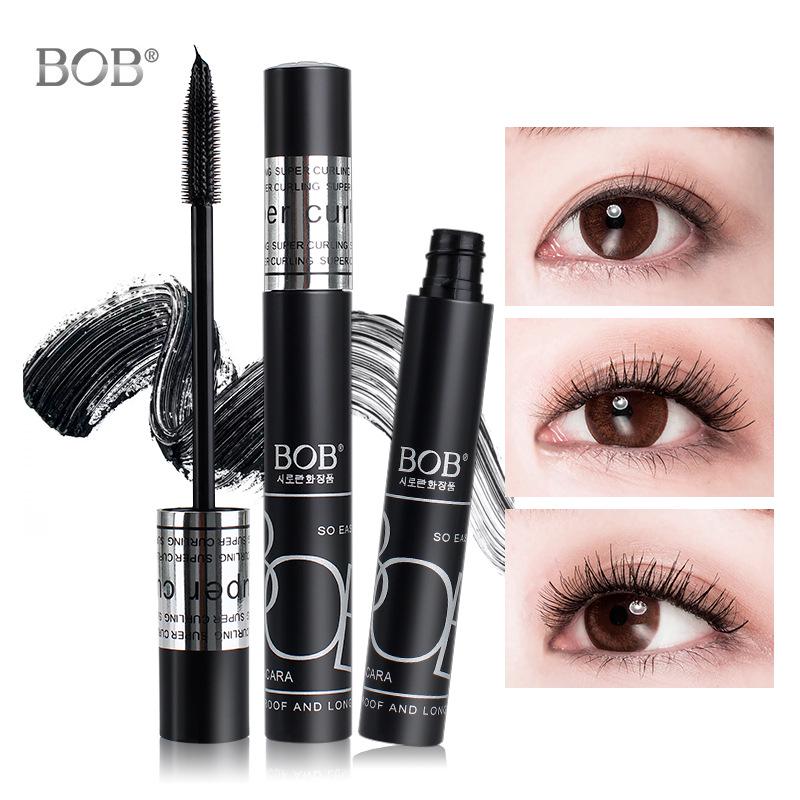BOB Waterproof Mascara: Fine Comb, Sweatproof, Smudge-Proof, Long-lasting, Lengthening & Curling, with Root-to-Tip Definition