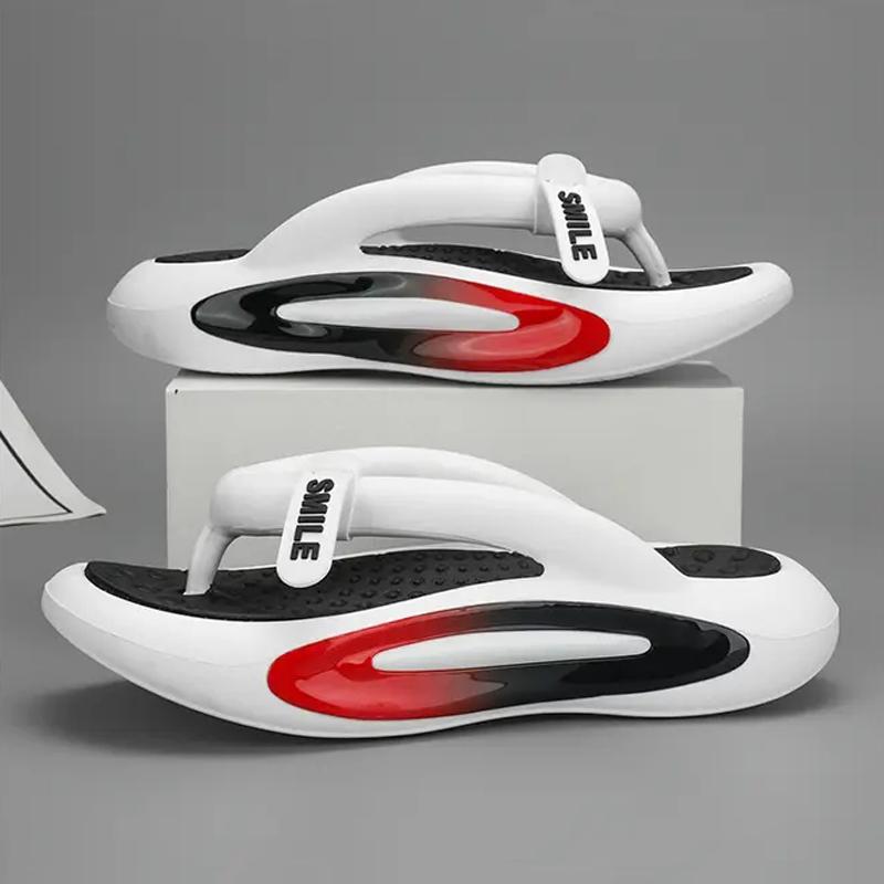 Pánské letní pantofle s tlustou podrážkou, pohodlné, tlumící, smíšené barvy, velká velikost, žabky, měkké, elastické, odolné proti opotřebení