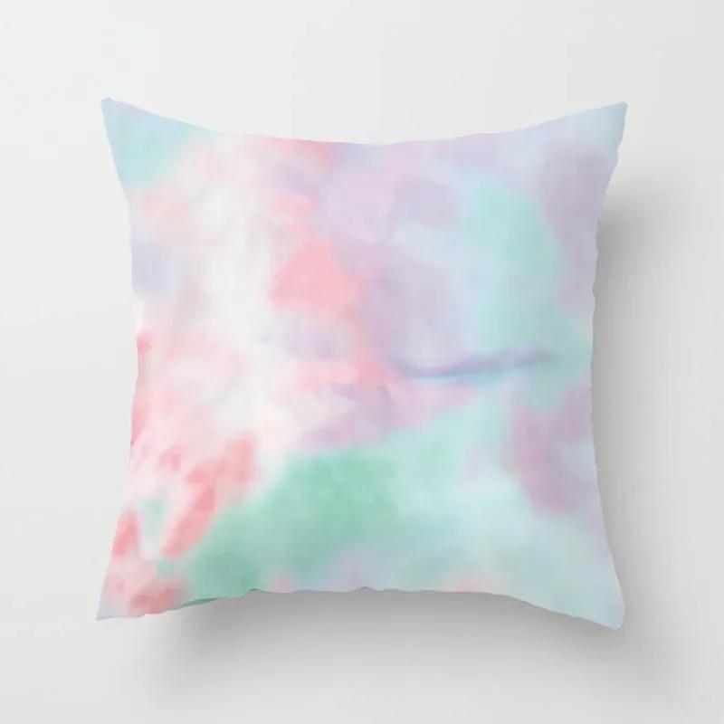 Tie Dye Cushion Cover, Geometric Abstract Art Throw Pillow Sofa Home Decor