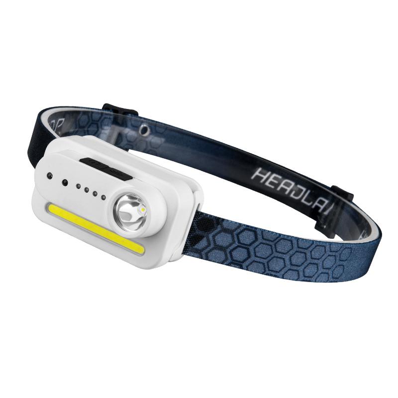 

Motion sensor sensor dual light headlamp, USB rechargeable, 5 light modes, lightweight fishing