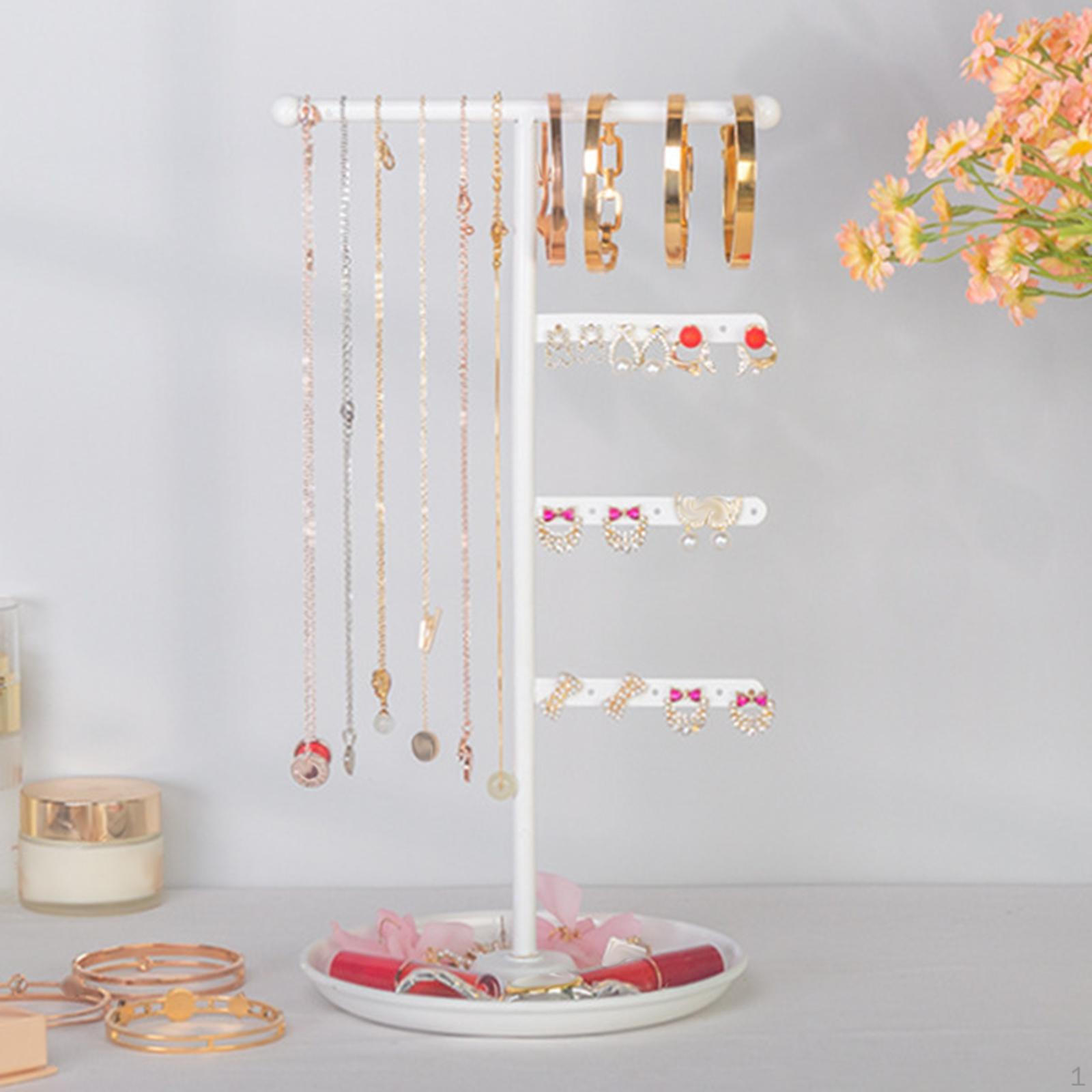 

Органайзер для ювелирных изделий, держатель для сережек, универсальная настольная вешалка для ожерелий, подставка для демонстрации золотой
