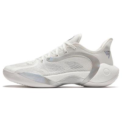 3 Point Rain 2 Wang Siyu PE Cushioning Slip Resistant Low Top Basketball Shoes Men's Papyrus White Sneakers 912421602-2